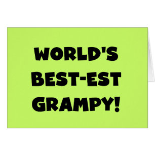 Black Text World's Best Grampy Geschenke