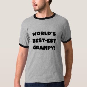 Black Text World's Best Grampy Geschenke T-Shirt