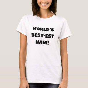 Black Text World's Best Nani T-shirts et cadeaux
