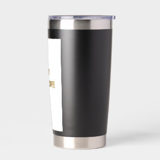 Black thermal tumbler  thermobecher