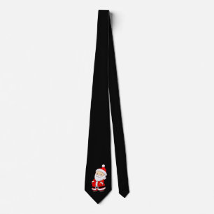 Black Tie W/Santa Krawatte