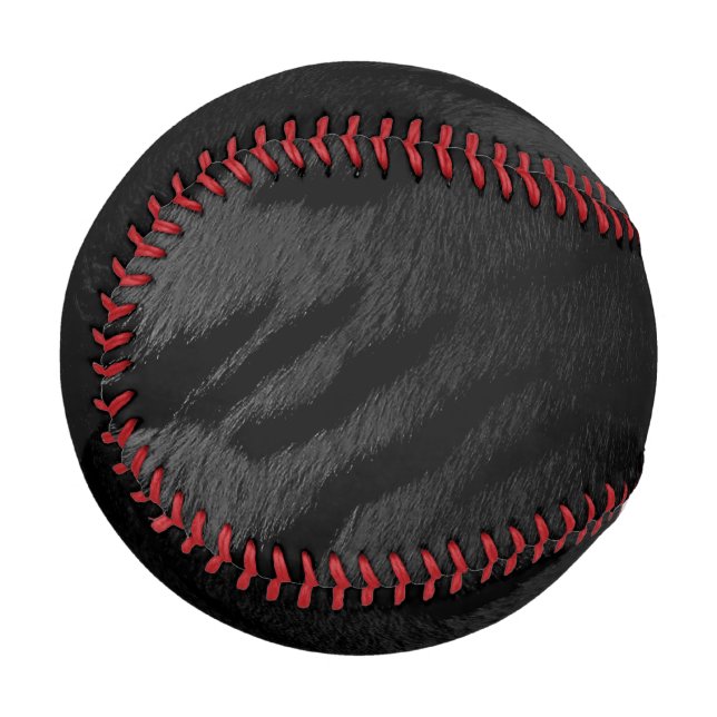 Black Tiger Skin Print New Baseball (Vorderseite Links)