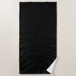 Black Tiger Skin Print New Strandtuch