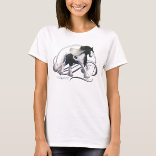 Black Tobiano Sinti und Roma Vanner Horse T-Shirt