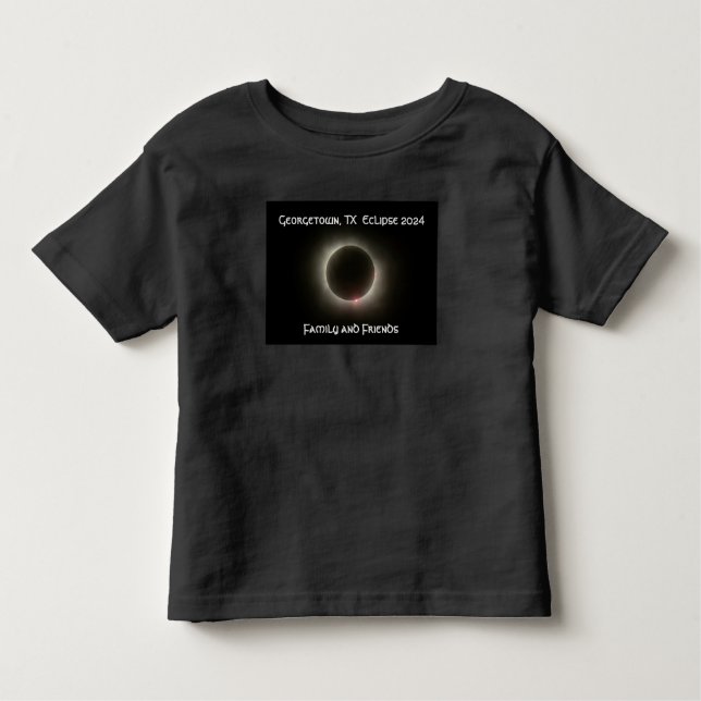 Black Toddler Georgetown Total Eclipse T-shirt (Devant)