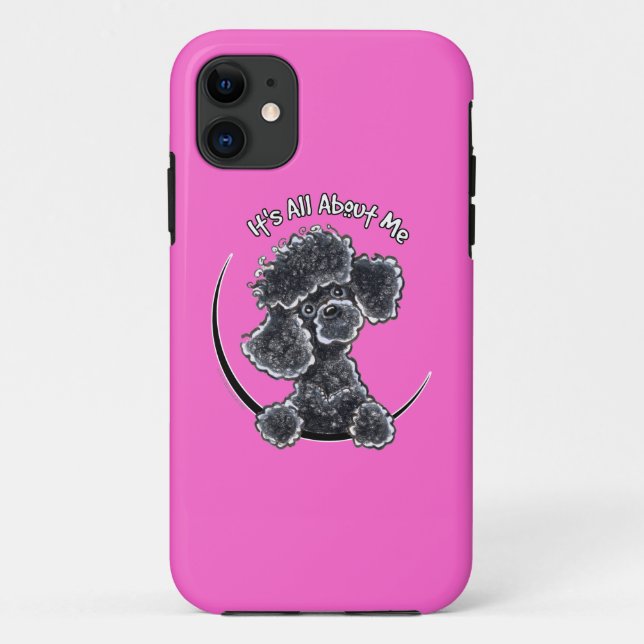 Black Toy Poodle IAAM Case-Mate iPhone Hülle (Rückseite)
