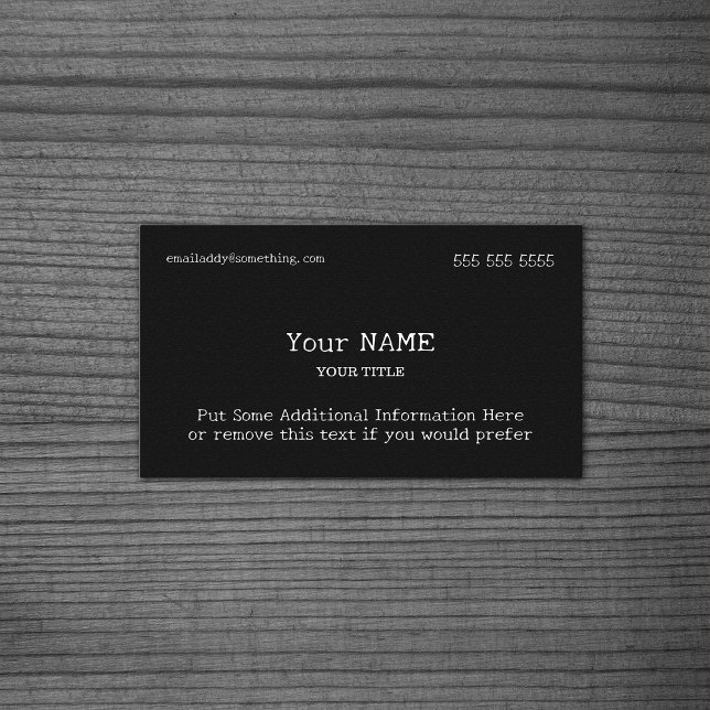Black Traditional Business Card Visitenkarte (Von Creator hochgeladen)