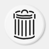 Black Trash Can Symbol