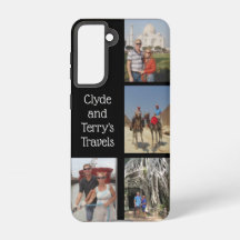 Black Travel Erinnerungen Samsung S21 Fall