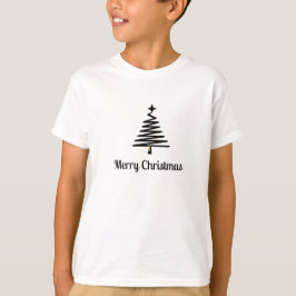 Black Tree Christmas T - Shirt