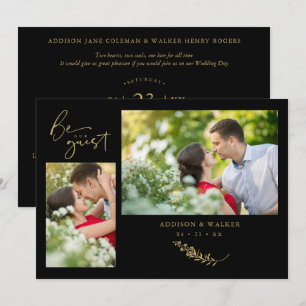 Black Trendy Branches Wedding Celebration 2 Fotos