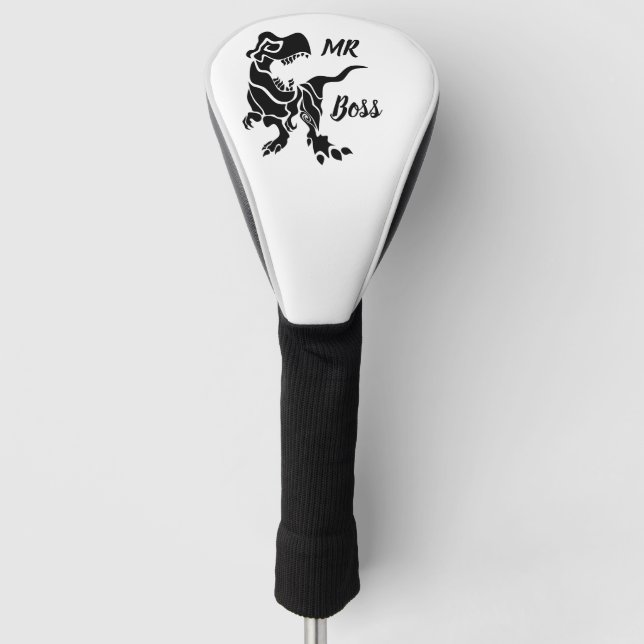 Black Trex The Boss Dino Golf Headcover (Vorderseite)
