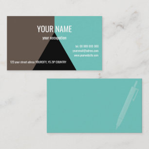 BLACK TRIANGLE Standard, 3,5" x 2,0" Visitenkarte