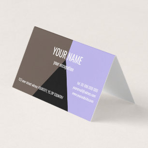 BLACK TRIANGLE Standard, 3,5" x 2,0" Visitenkarte Visitenkarten