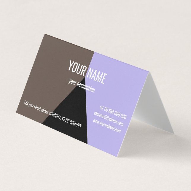 BLACK TRIANGLE Standard, 3,5" x 2,0" Visitenkarte Visitenkarten (Vorderseite)