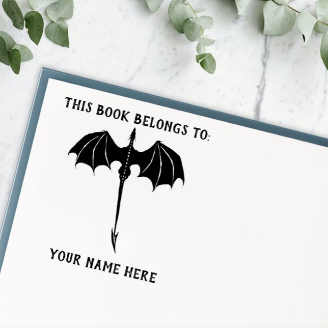 Black Tribal Flight Dragon Fantasy Permastempel (Von Creator hochgeladen)