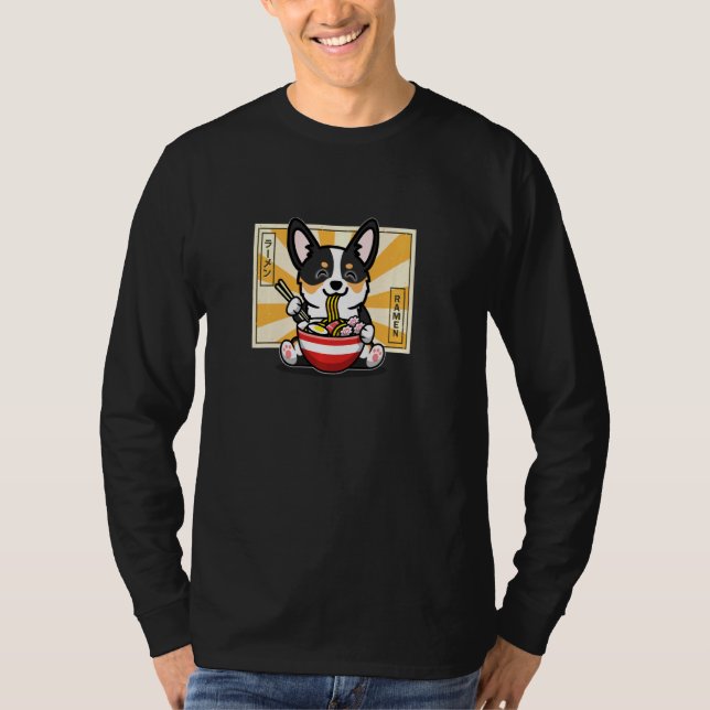 Black Tricolor Corgi Pullover (Vorderseite)