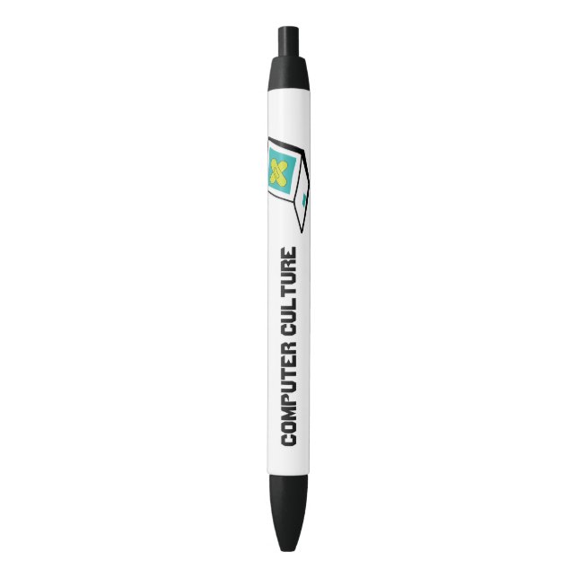 Black Trim Pen der Computerkultur  Kugelschreiber (Vorderseite Vertikal)