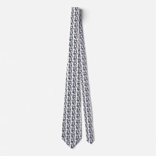 Black Trinity Knot Celtic Cat Neck Tie Krawatte