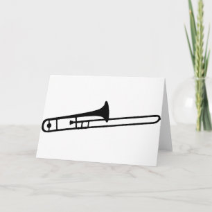 black trombone instrument icon karte
