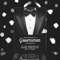 Black Tuxedo Tux Trauzeuge Request