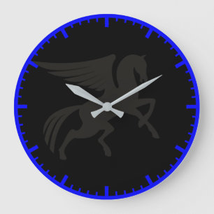 Black Unicorn Großuhr Große Wanduhr