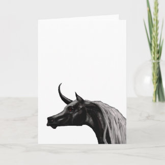 Black Unicorn Grußkarte Karte