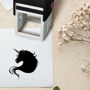Black Unicorn Hochzeit Permastempel