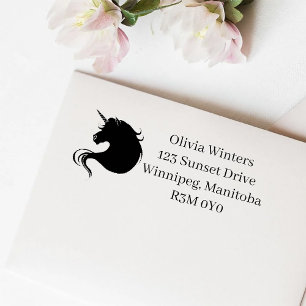 Black Unicorn Hochzeit Permastempel