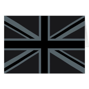 Black Union Jack British Flag Decor