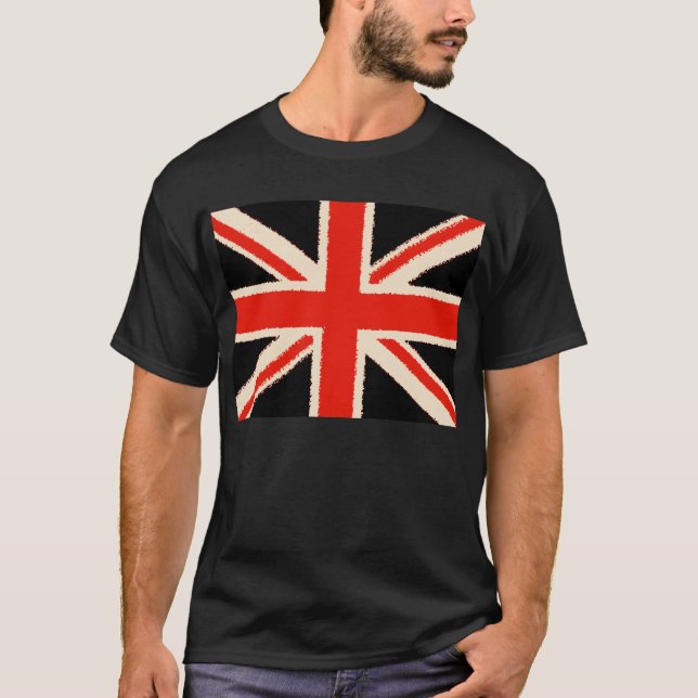 Black Union Jack T-Shirt (Vorderseite)