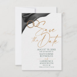 Black Velvet Save the Date Einladung