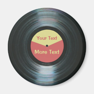 Black Vinyl Music mit dem Label Red and Yellow Rec Magnet
