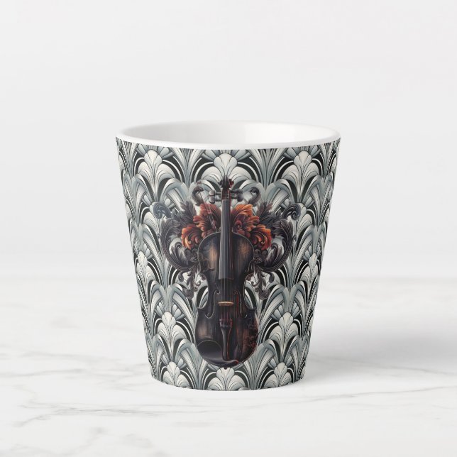Black Violin dans un mug en céramique Art Déco GMa (Devant)