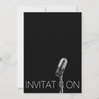Black Vip Festival Douche Invitation personnalisée