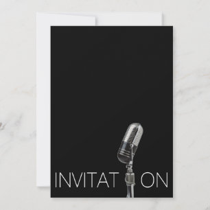 Black Vip Festival Douche Invitation personnalisée