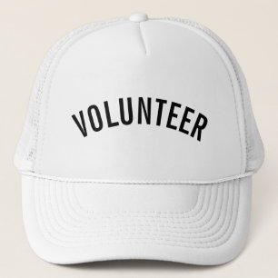 Black Volunteer Trucker Hat Truckerkappe