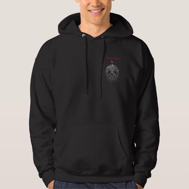 black vortex hoodie (Vorderseite)