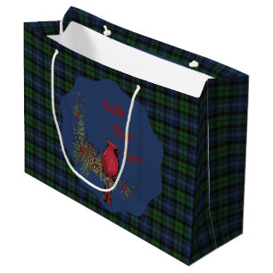 Black Watch Ancient Scottish Tartan Kardinal Große Geschenktüte