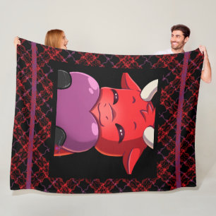 Black Watch Bullpew Tartan-Chat-Liebe Fleecedecke