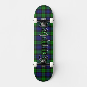 Black Watch Campbell Tartan Kariertes schottisches Skateboard
