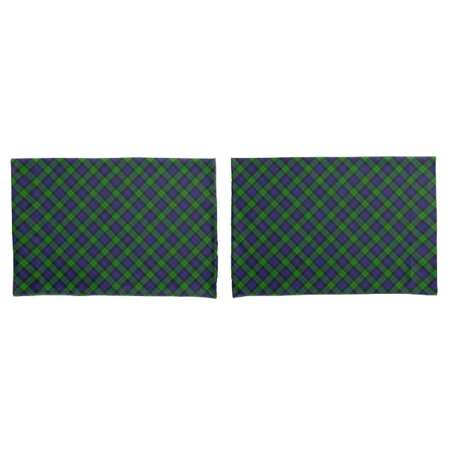 Black Watch Clan Scottish Clan Tartan Kariert Kissenbezug (Vorderseite-Set)