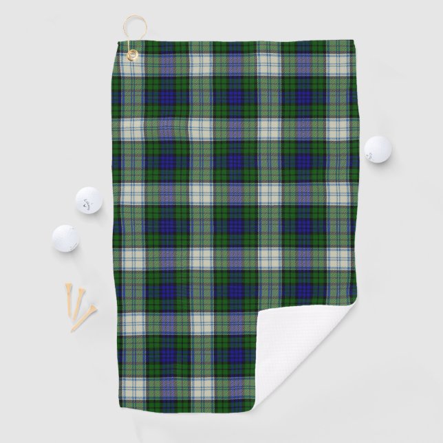 Black Watch Dress Modern Tartan Kariertes Muster Golfhandtuch (Insitu)