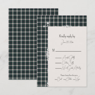 Black Watch Dress Tartan Schottischer Tartan  RSVP Karte