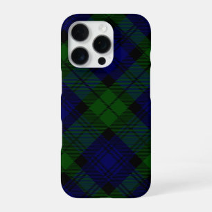 Black Watch Tartan Blau Grün Kariert iPhone 16 Pro Hülle
