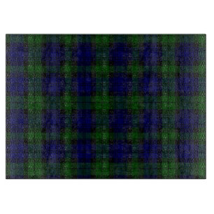 Black Watch Tartan Blau Grün Kariert Schneidebrett
