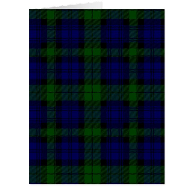 Black Watch Tartan bleu vert Plaid (Devant)