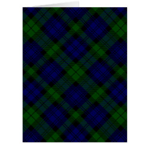 Black Watch Tartan bleu vert Plaid
