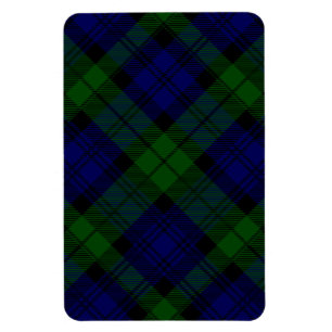 Black Watch Tartan Blue Green Plaid Magnet