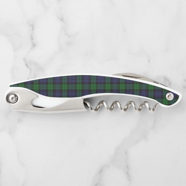 Black Watch Tartan Kariertes schottisches Karierte Kellnermesser (Vorderseite)